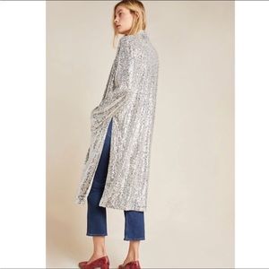 Anthropologie sequin duster EUC